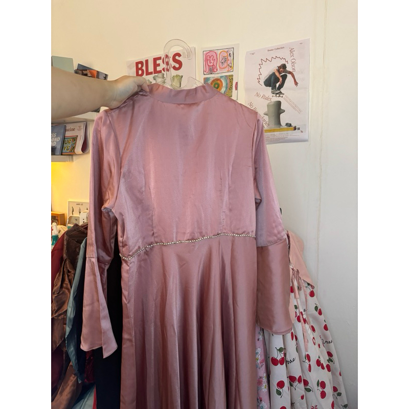 C12 Baju Kondangan/Acara/Bridesmaid/Wisuda Pink Ld 90