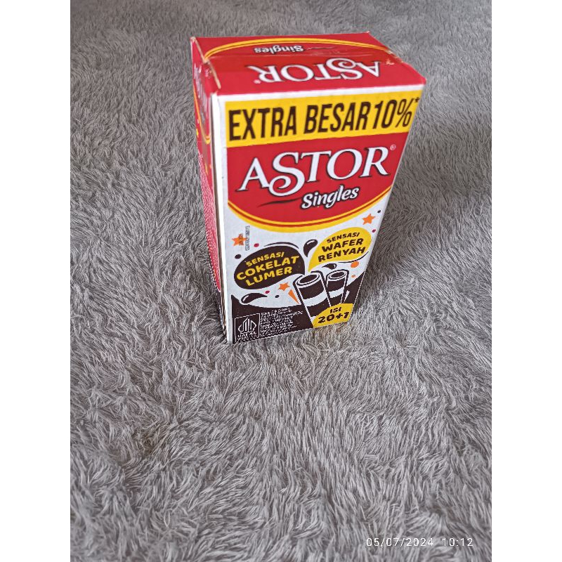 

ASTOR SINGLE BOX ISI 20+1PCS@15,5GR//WAFER STIK COKELAT