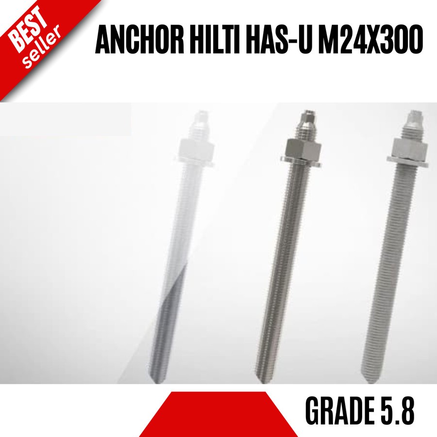 ANGKUR HILTI HAS U M24x300 Grade 5.8