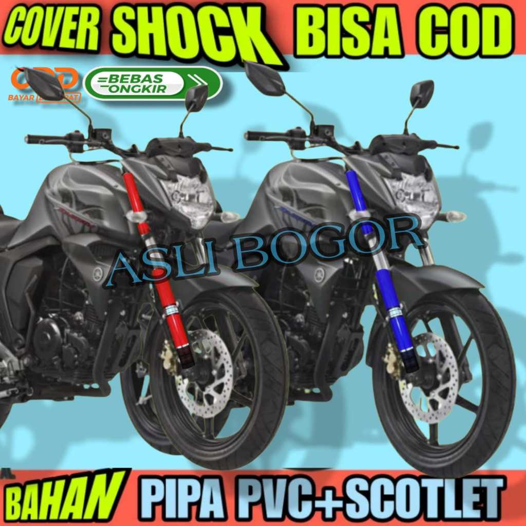 cover shock depan byson model atas bawah cover shock yamaha byson
