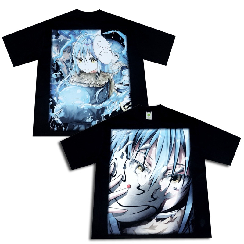 T-Shirt Rimuru Tempest - Oversized Model Black Solid