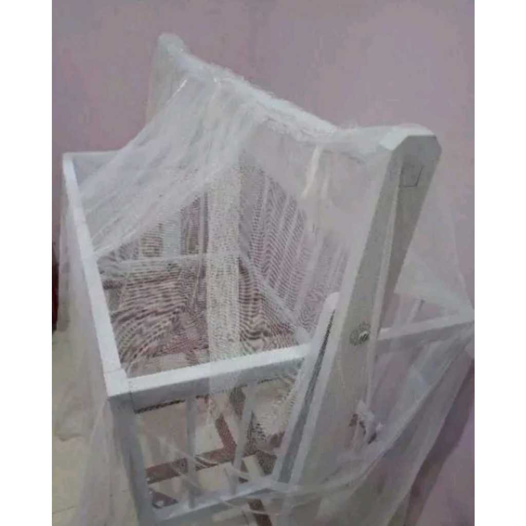 Kelambu Box Bayi 2 Tiang termurah / kelambunya sajah 104874 kelambu box bayi