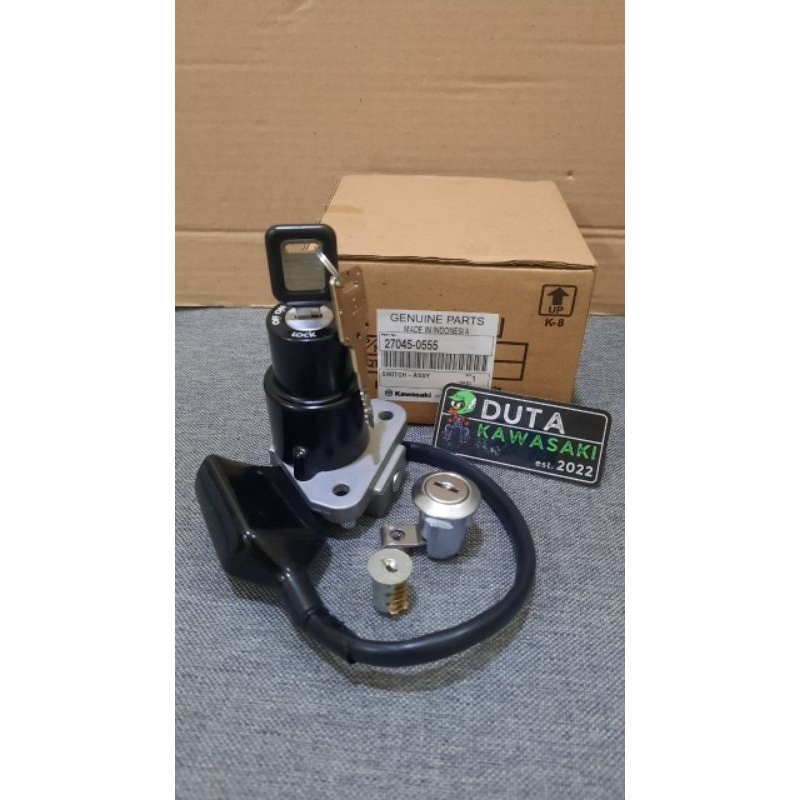 Kunci Kontak SET Switch Assy Ninja 150 RR NEW Original Kawasaki 27045-0555