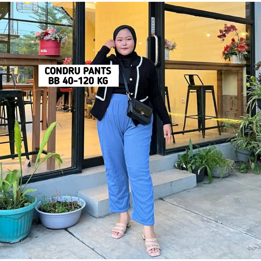 BAGGY PANTS CONDRU KNIT PREMIUM SUPER JUMBO / CONDRU PANTS JUMBO / CELANA PENSIL JUMBO CASUAL