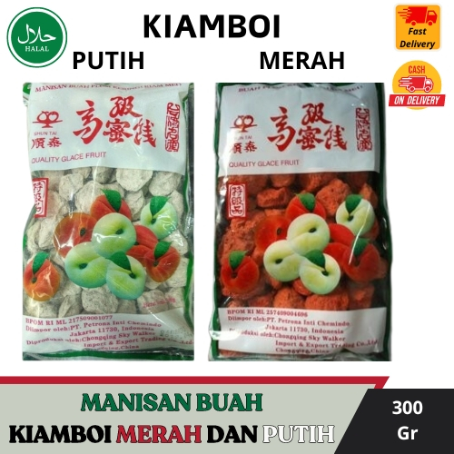 

Manisan Kiamboi Merah dan Putih / Manisan Plum 300grm