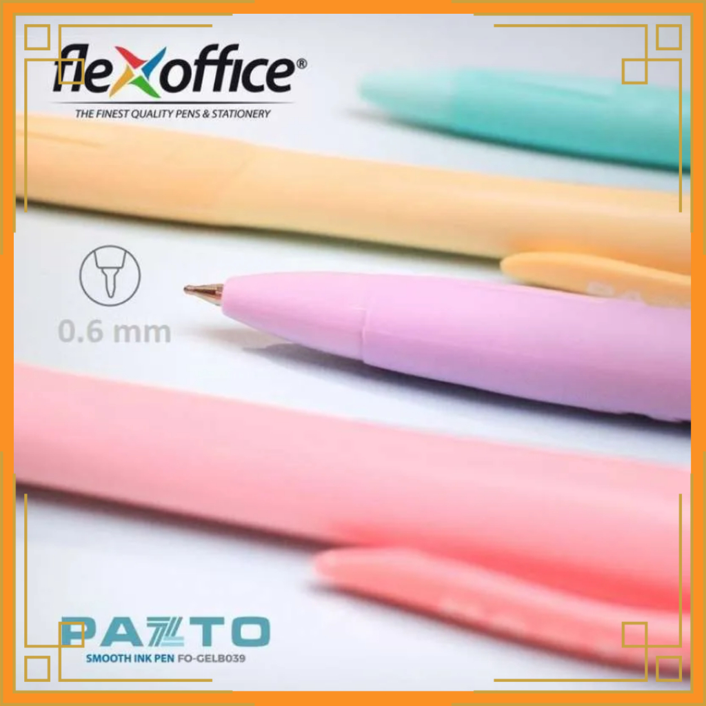 

FLEXOFFICE Pena pazto FO-GELB039 0.6 hitam (pcs)