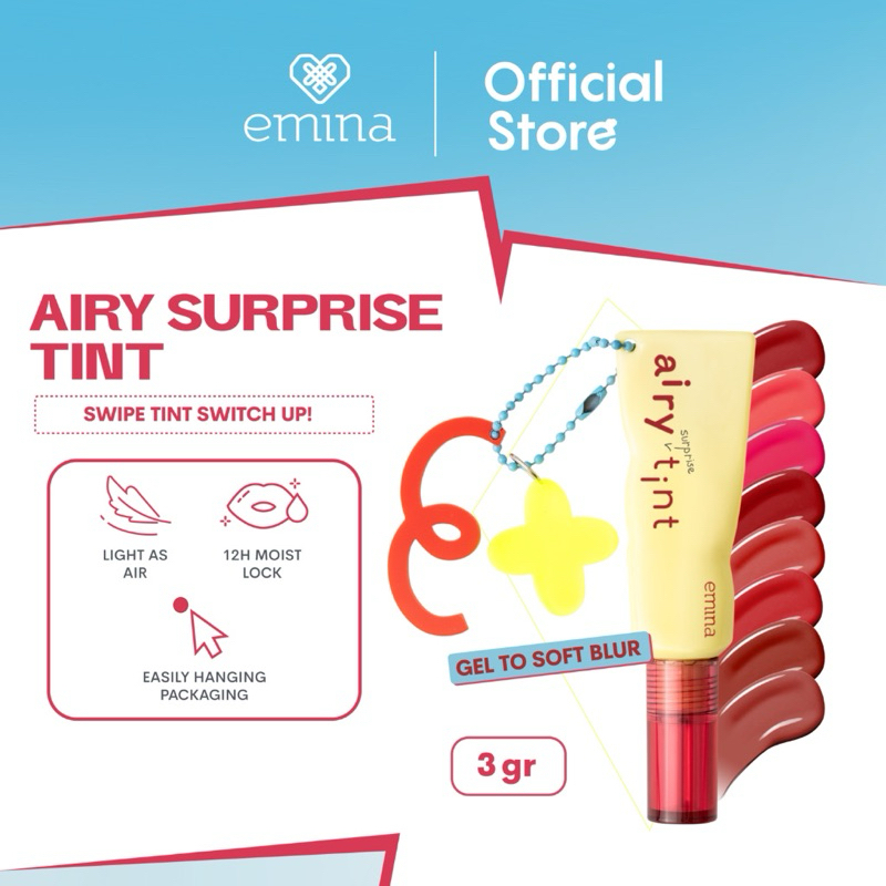 Emina Airy Surprise tint / emina airy surprice tint / emina airy tint / emina liptint / emina airy l
