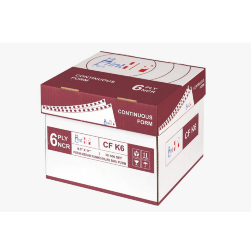 

Continuous Form 9,5 x 11 6 ply W Hi Print