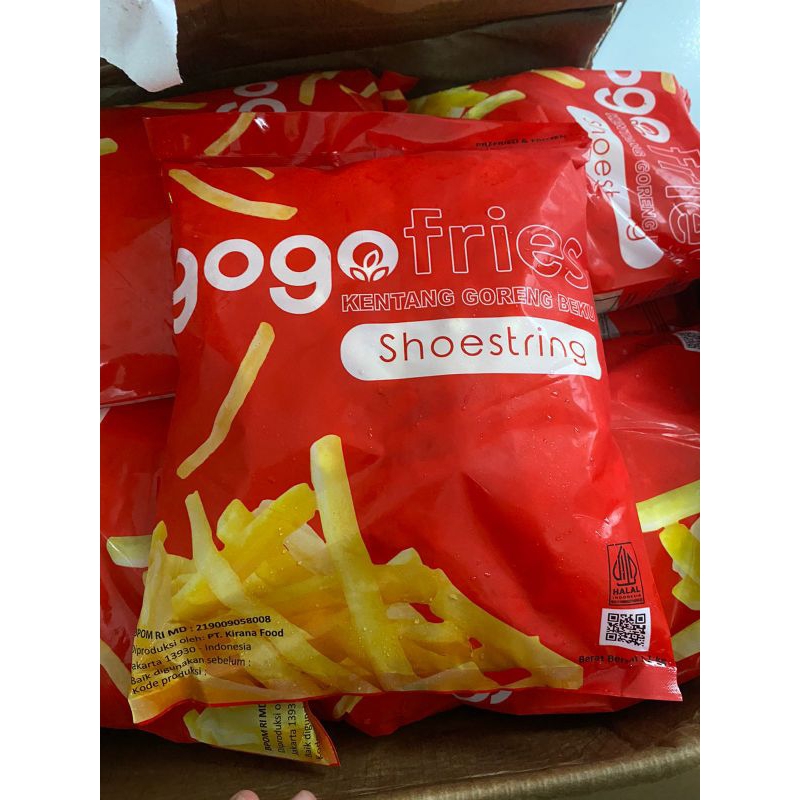 

Kentang Goreng Gogo 1kg / Kentang Beku / Gogo Fries Shoe String