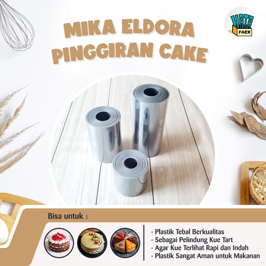 Mika Roll Pinggiran Kue / Mika Plastik Roll / Mika Roll Cake / Mika Kue