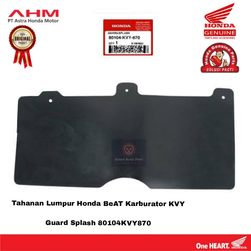 80104 KVY 870 GUARD SPLASH MUDFLAP BEAT KARBU 2008-2011 Original KARET PENAHAN LUMPUR