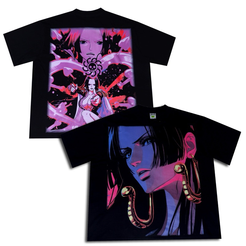 T-shirt Boa Hancock Onepiece - Oversized Black solid edition