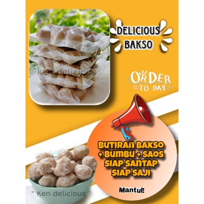 

BAKSO/PENTOL MENTAH PAKET LENGKAP + BUMBU + SAUS PEDAS