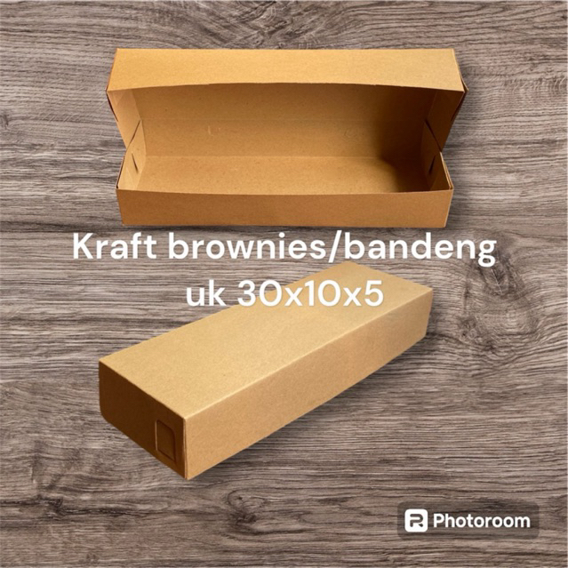 

Dus Kraft brownies/bandeng uk 30x10x5 full laminasi