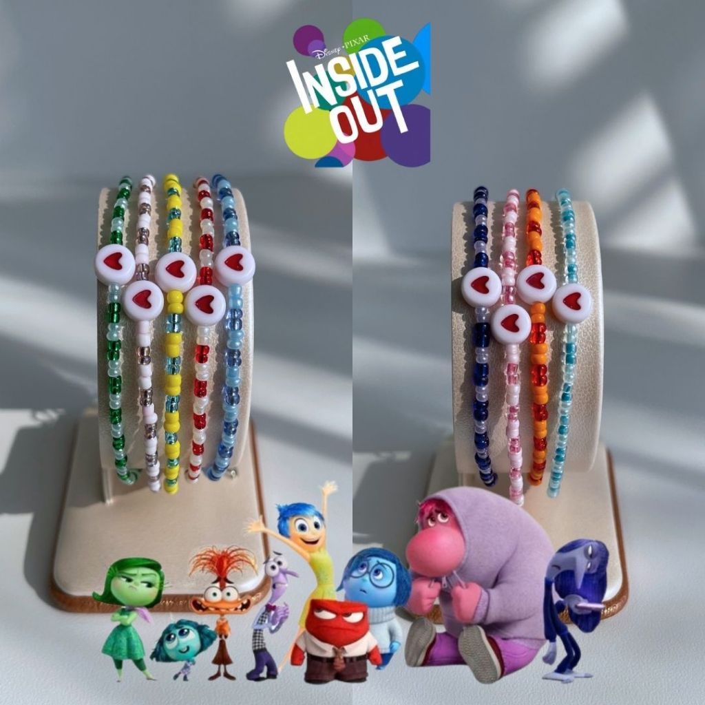 Gelang Manik Inside Out - Character Bracelet - Inside Out Theme