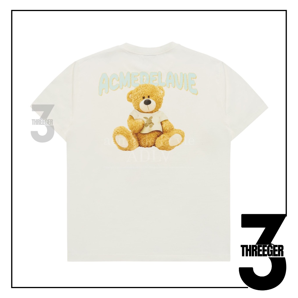 ADLV Rabbit T-shirt Bear Tee Cream Original