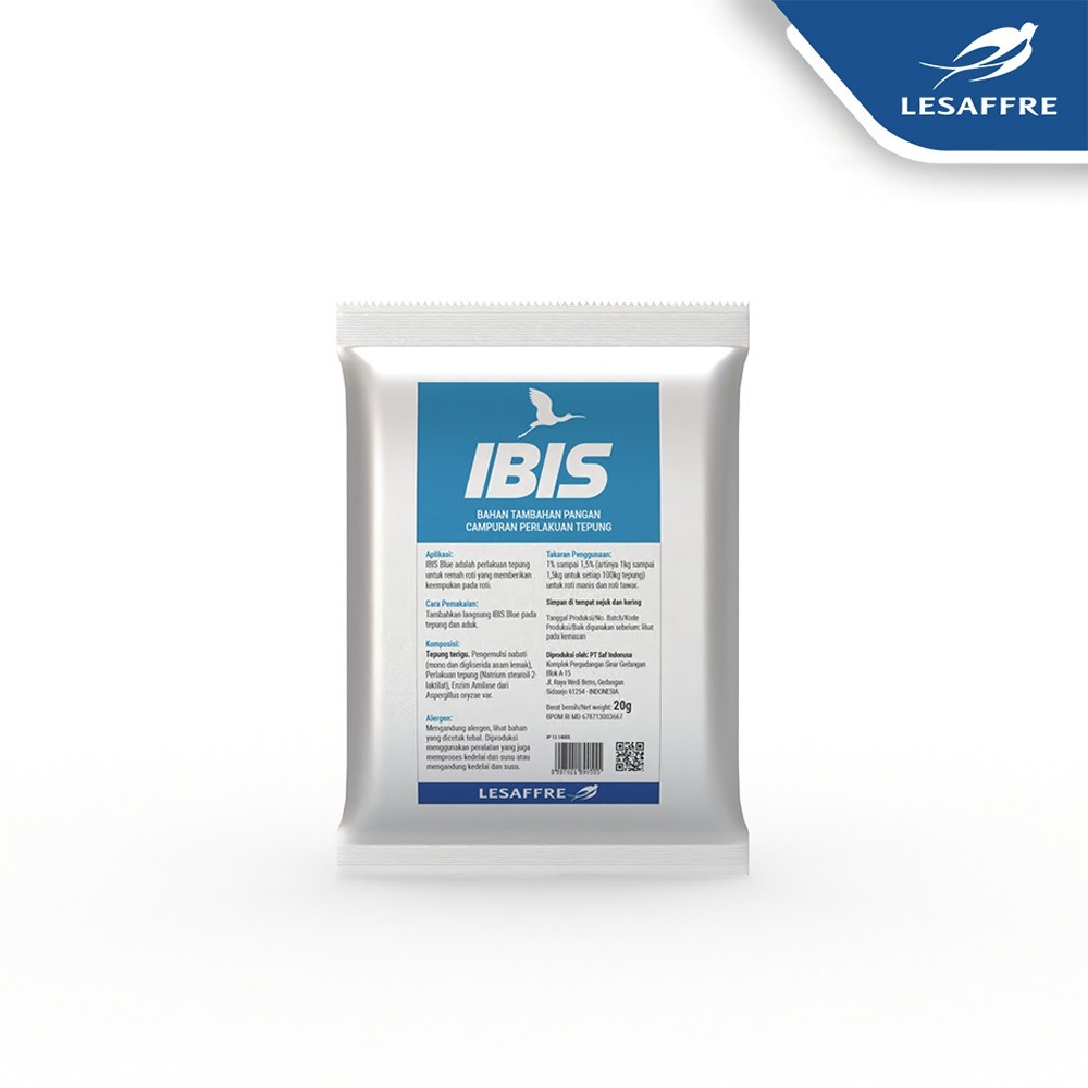 

IBIS BLUE , Pelembut Roti isi 4 sachet x 20 gr
