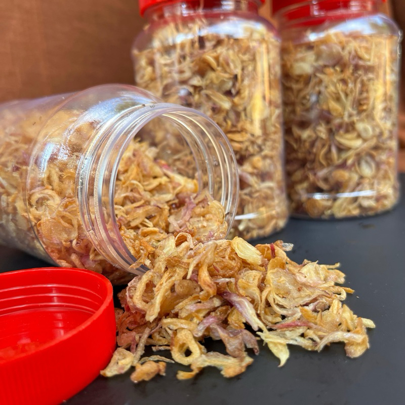 

Bawang Goreng Super Premium Gurih Renyah 100 gram dan 150 Gram Ori Bawang Goreng Grade A 20% Tepung Brambang Goreng Asli