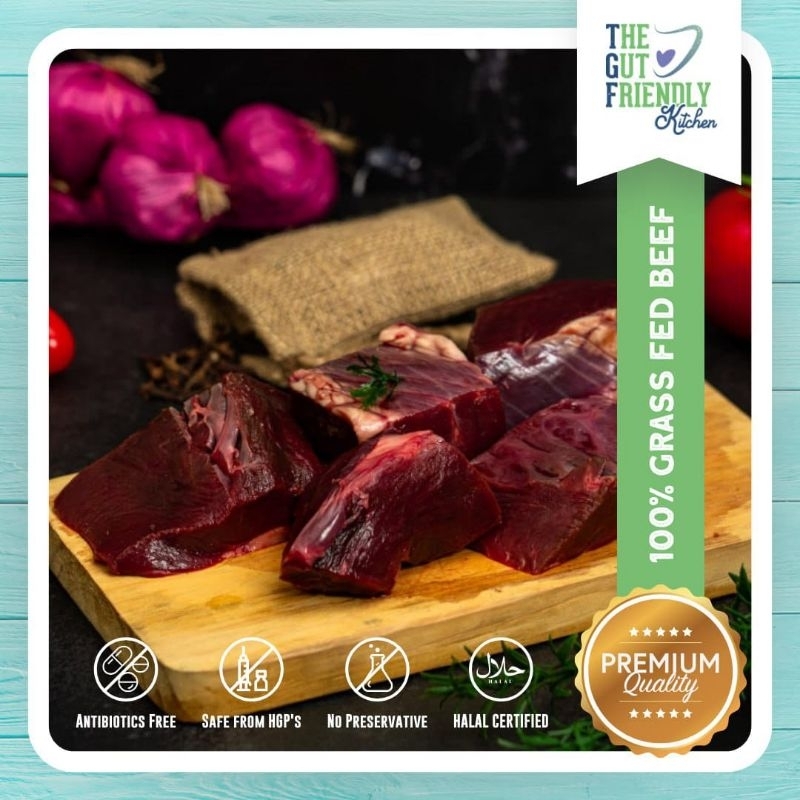 

Jantung Sapi Grassfed Heart Grassfed Organic New Zealand Frozen Halal