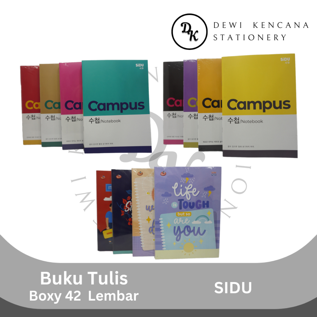 

Buku Tulis Campus Boxy SIDU 1 Pak Isi 5 Buku