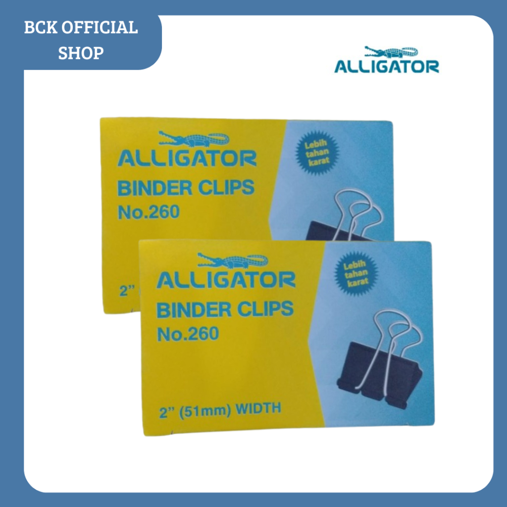 

Binder Clip Klip Penjepit Kertas Alligator - No.260 (DUS)