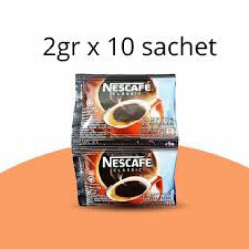 

nescafe classic 2gr x 10 sachet