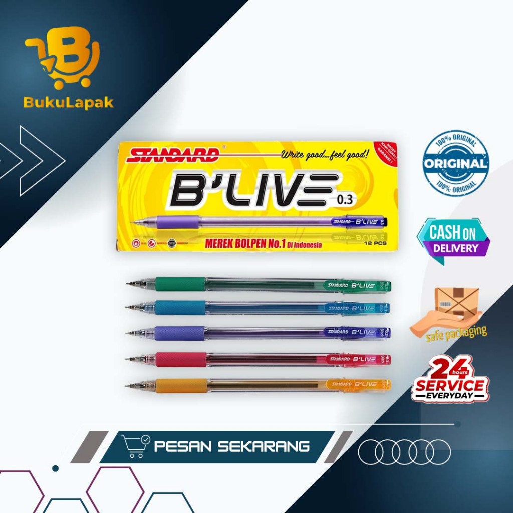 

Standard Pen - Blive 0.3 ( Pulpen, Pena, Ballpoint )