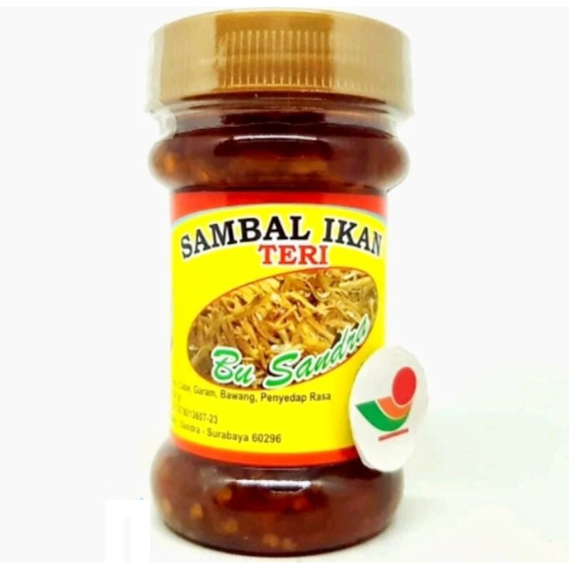 

Sambal Ikan Teri Bu Sanda Khas Lampung. Netto 150 Gram