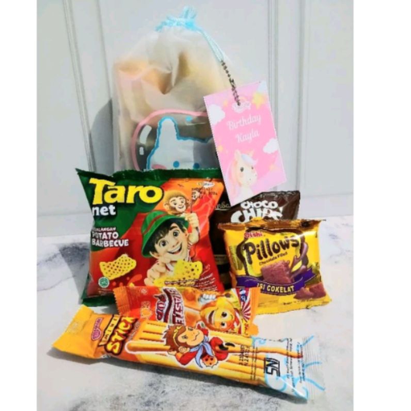 

paket Snack ulangtahun kemasan hemat