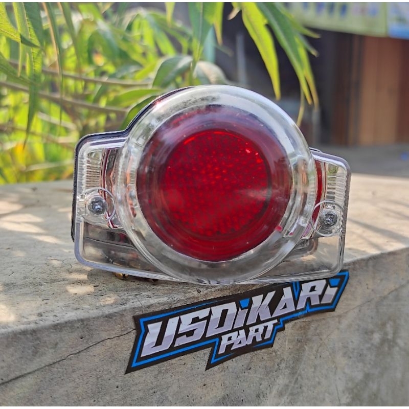 LAMPU BELAKANG CB MONKAY DAY LAMPU LED BULAT STOP LAMP STOPLAMP HONDA CB100 CB125 C70 CUSTOM