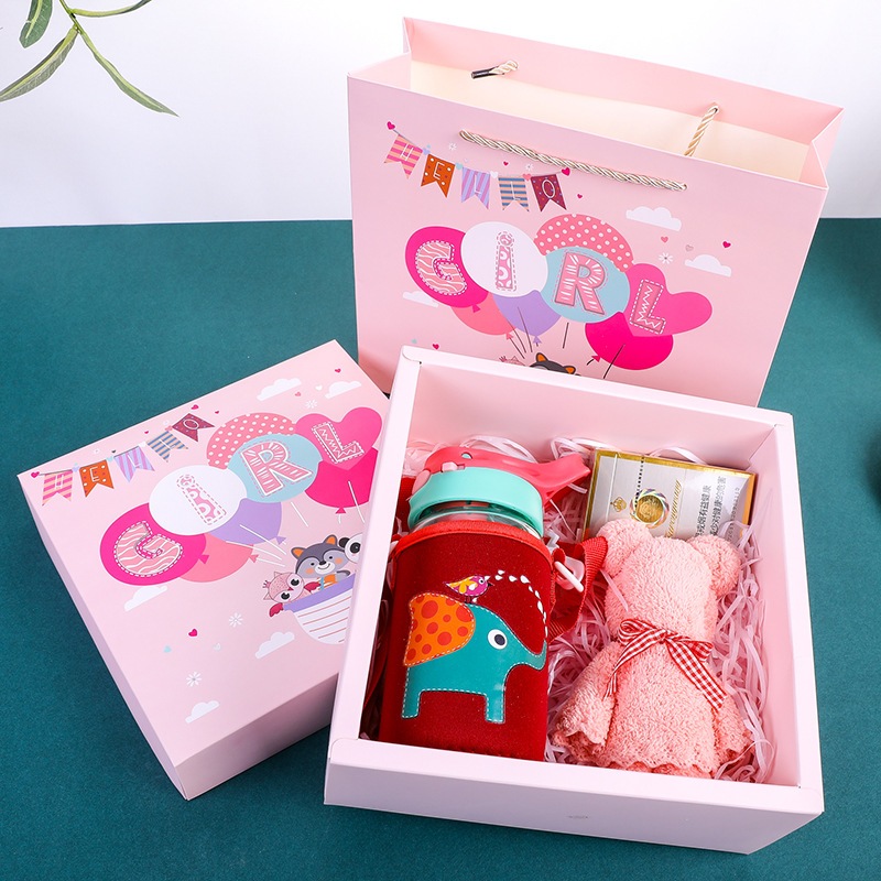 

19x19x8.5 Premium Hampers Set Gift Box Bag / Tas Kotak Kado Baby Newborn / Hadiah Lahiran Bayi / Souvenir Baby Shower