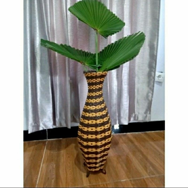 PROMO POT SUDUT MODEL GUCCI ANYAMAN ROTAN SINTETIS