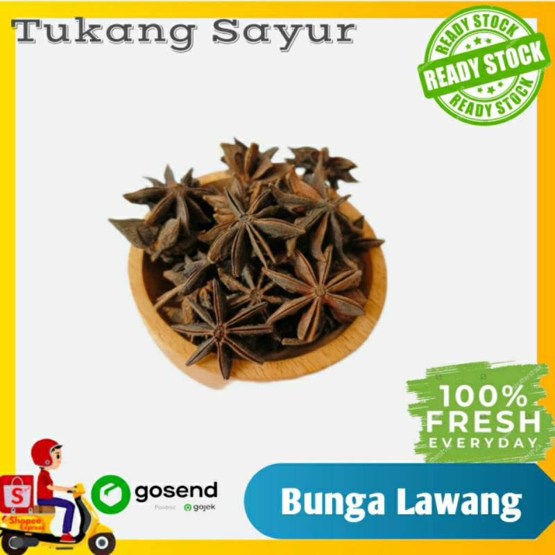 

Bunga lawang per bungkus - Tukang Sayur Palembang