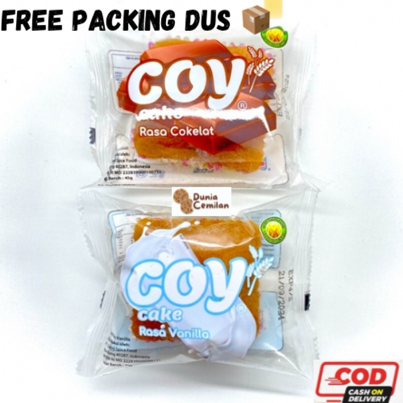 

[TERMURAH!!] Coy CAKE 45 gram - Kue Bolu Roti Coy Coklat Enak