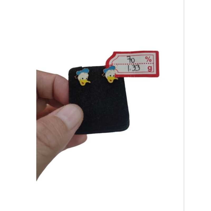 Anting emas 70 donald bebek