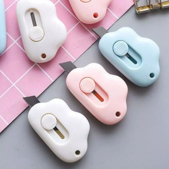 

Buruan Beli WBS Cutter Mini Pisau Pemotong Kertas Mini Portable Cutter Mini Bentuk Awan Cutter Mini Pembuka Paket PR152