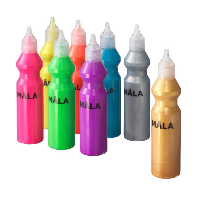 

GOGO Mala cat neongliter warna campuran cat mainan anak cat melukis cat menggambar cat mewarnai anak