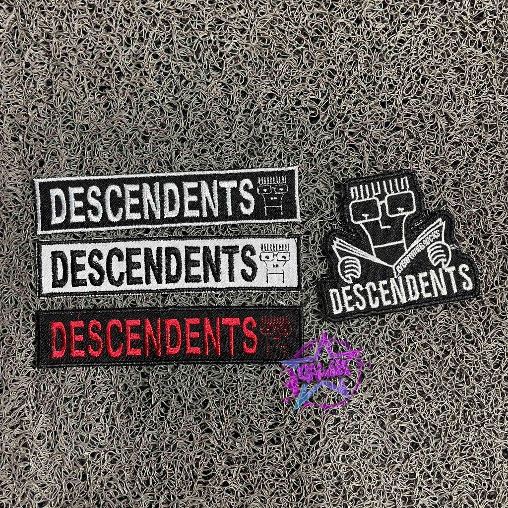 PATCH DESCENDENTS EMBLEM BORDIR TEMPELAN JAHIT PATCH KECIL PATCH MUSIK PATCH PUNK PATCH IRON BEST QU