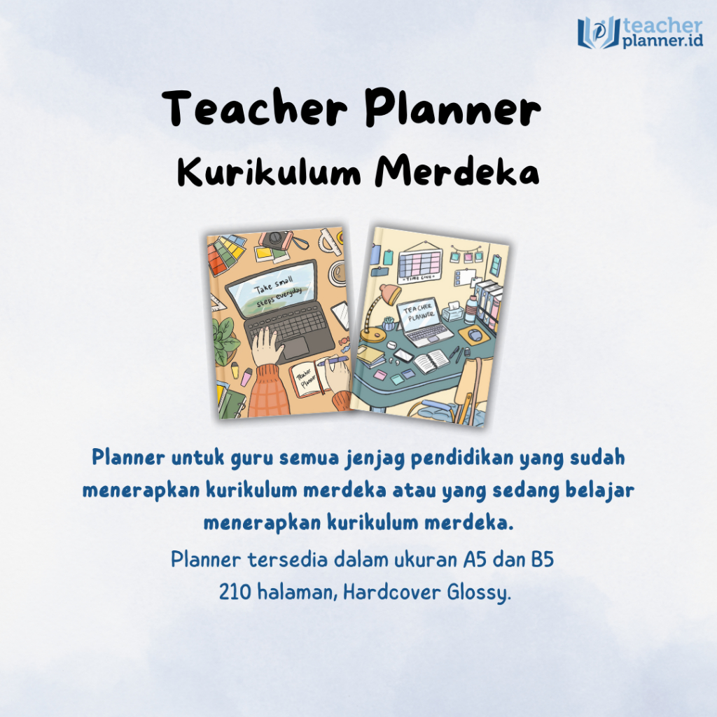 

Teacher Planner Kurikulum Merdeka｜Planner Undated | Hard Cover| Jurnal Guru