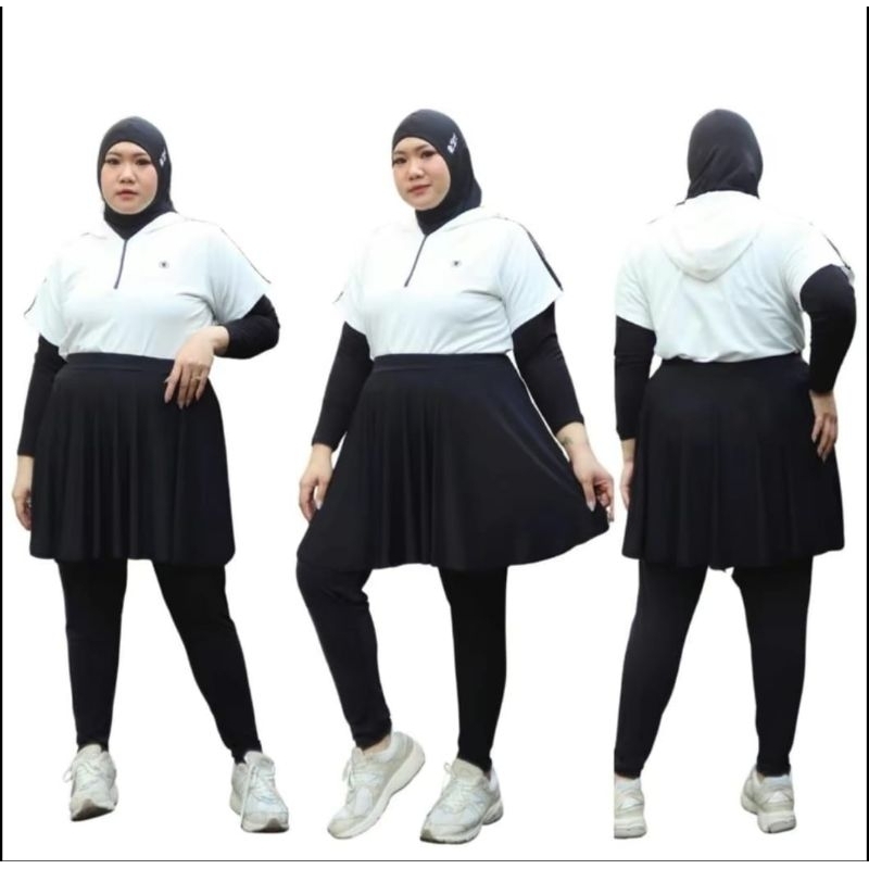 Legging rok import jumbo terbaru//Legging rok senam wanita termurah//Legging wanita super jumbo