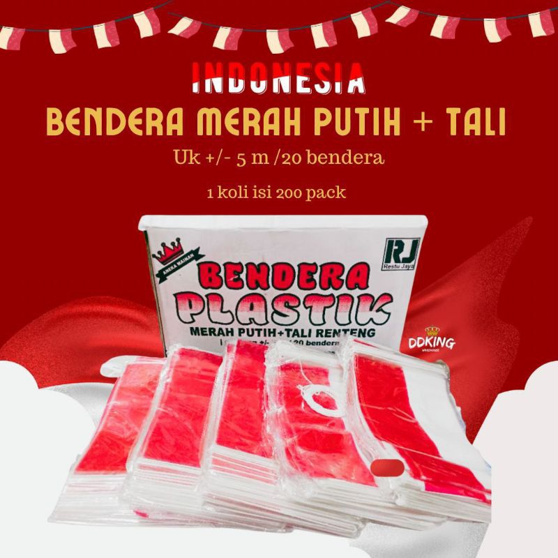 BENDERA GANTUNG MERAH PUTIH