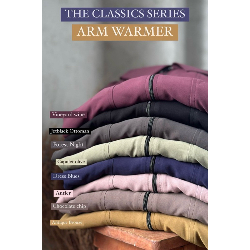 preloved abaya malikah arm warmer set fk warna chocolate chip