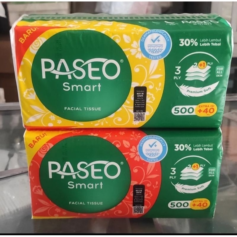 Tissue Paseo 250 sheet 2 ply Facial Tissue