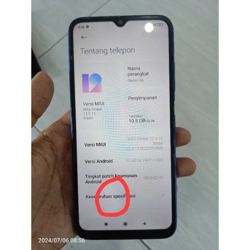 mesin redmi 9a 2/32 + unit