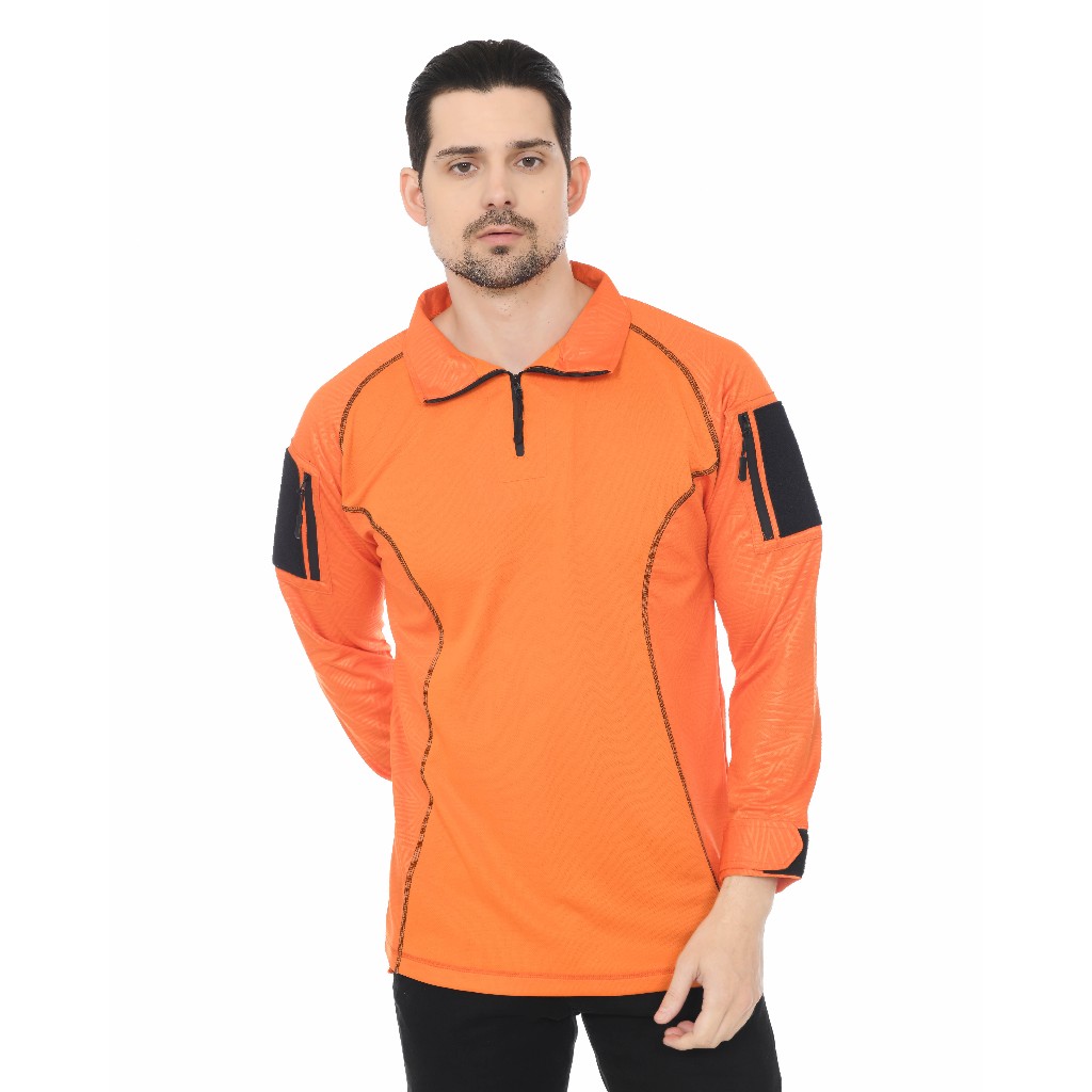 BDU FULL OREN BAHAN FULL DRYFIT / KAOS BDU OREN LENGAN PANJANG / BDU TACTICAL OREN