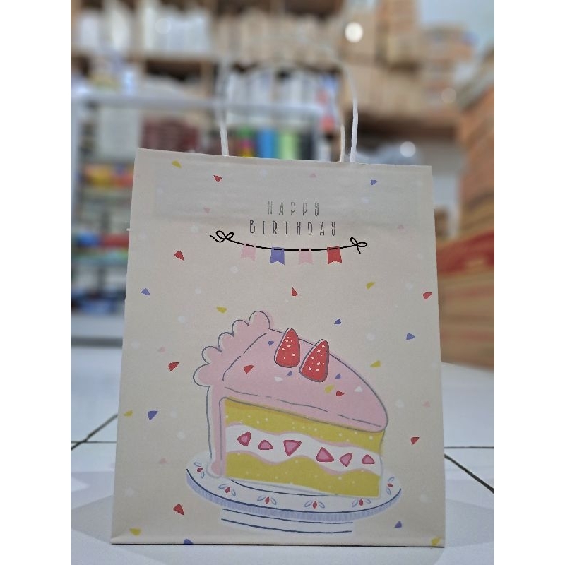 

PAPER BAG MOTIF LUCU TAS HAMPERS UK 21X25.5X10CM