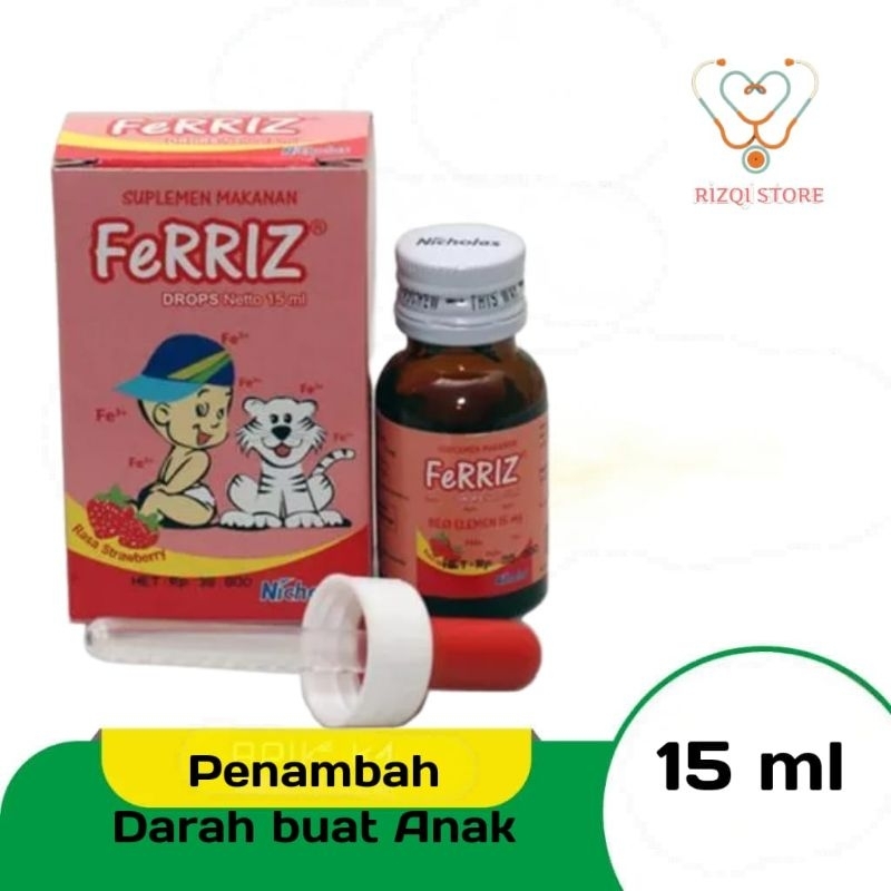 Ferriz Drofs Zat Besi 15 ml Vitamin Penambah Darah/Zat Besi Bayi