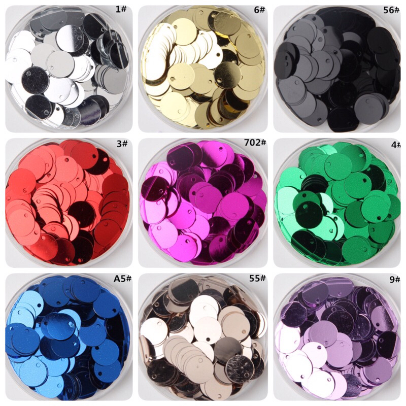 10Gram payet dollar 10MM payet sequin bulat