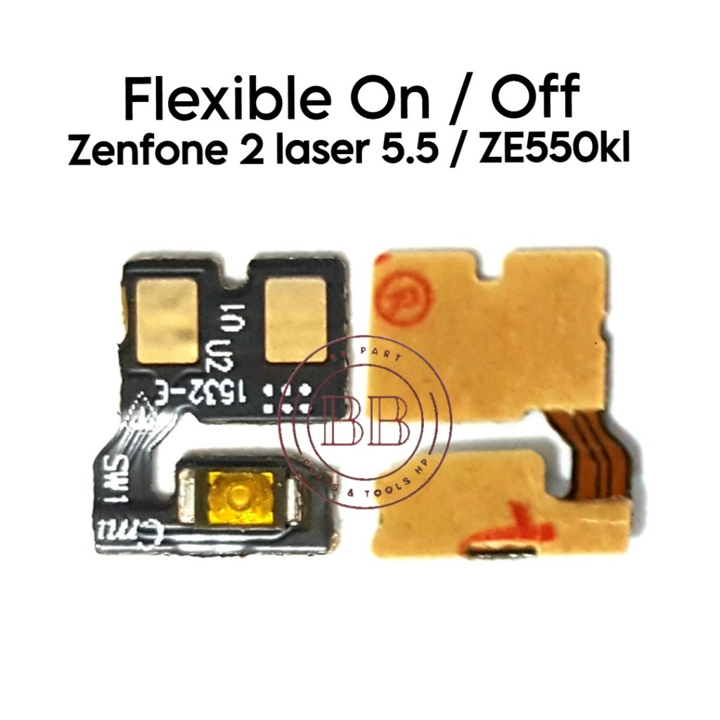 Flexible Konektor Power On Off Zenfone 2 Laser 5.5 / ZE550K - Flexibel Fleksibel Fleksible