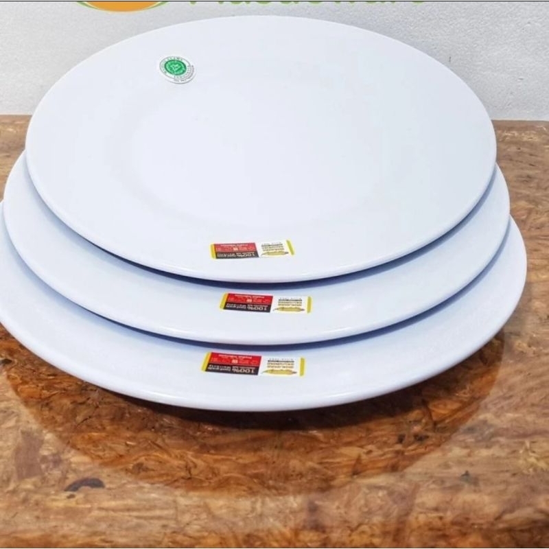 Piring Makan Melamin Ceper P0210 Golden Dragon 10 inch Piring Ceper Bulat P0210